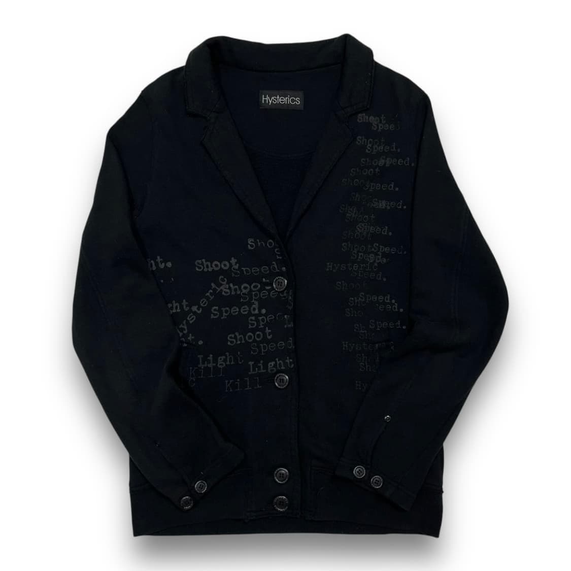히스테릭 글래머 스펠아웃 레터링 아트 다크 블레이저 상품이미지1
