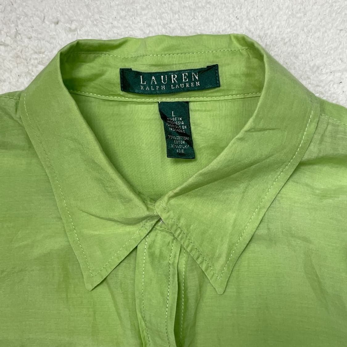 RALPH LAUREN 실크셔츠 L 상품이미지4