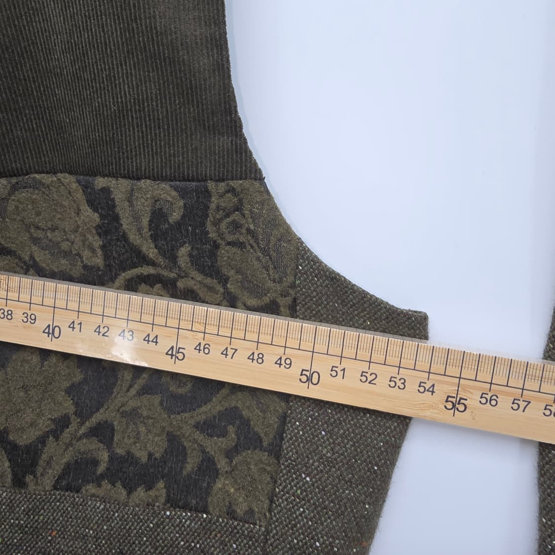 일본 빈티지 울 혼방 셋업 (베스트 + 스커트) L 상품이미지4