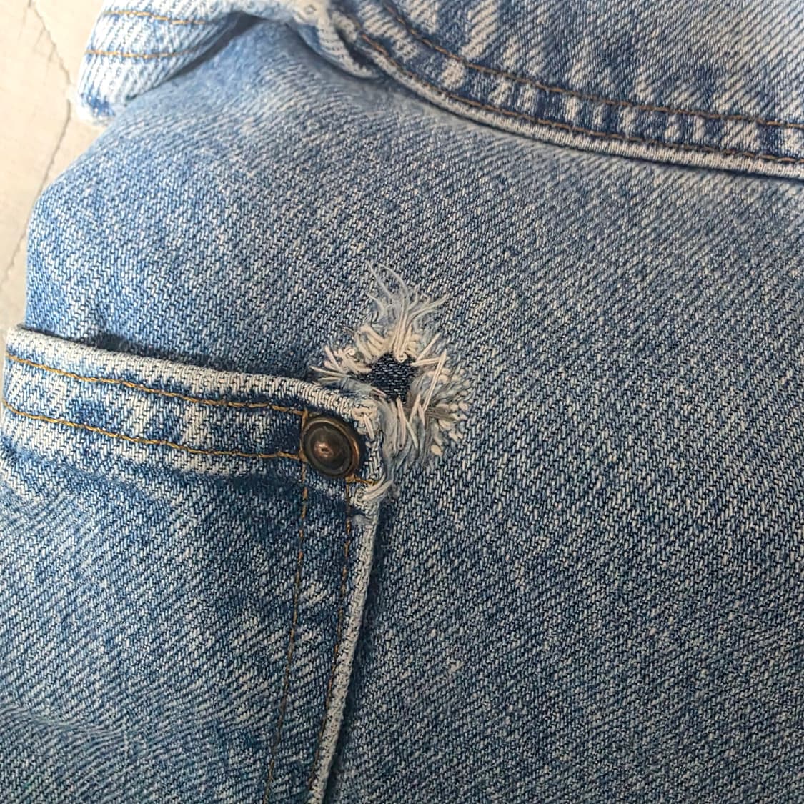 [38X34] 00s 빈티지 칼하트 더블니 B73 DST 데님팬츠 B-8 상품이미지6