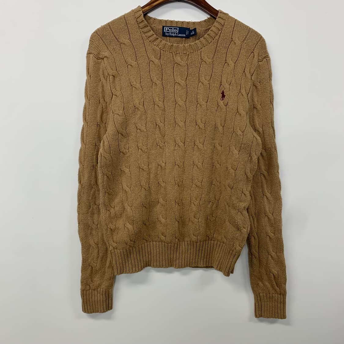 폴로 랄프로렌 신형 베이지 꽈배기 니트 상품이미지2