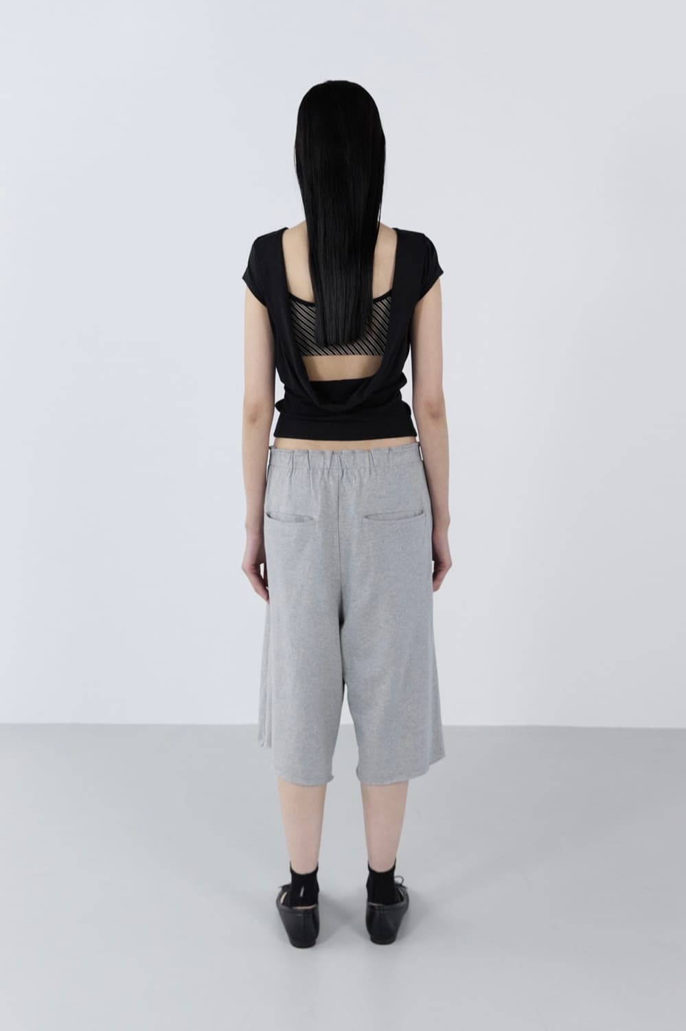 세릭 드레이프 백리스 탑 cerric draped backless top 상품이미지4