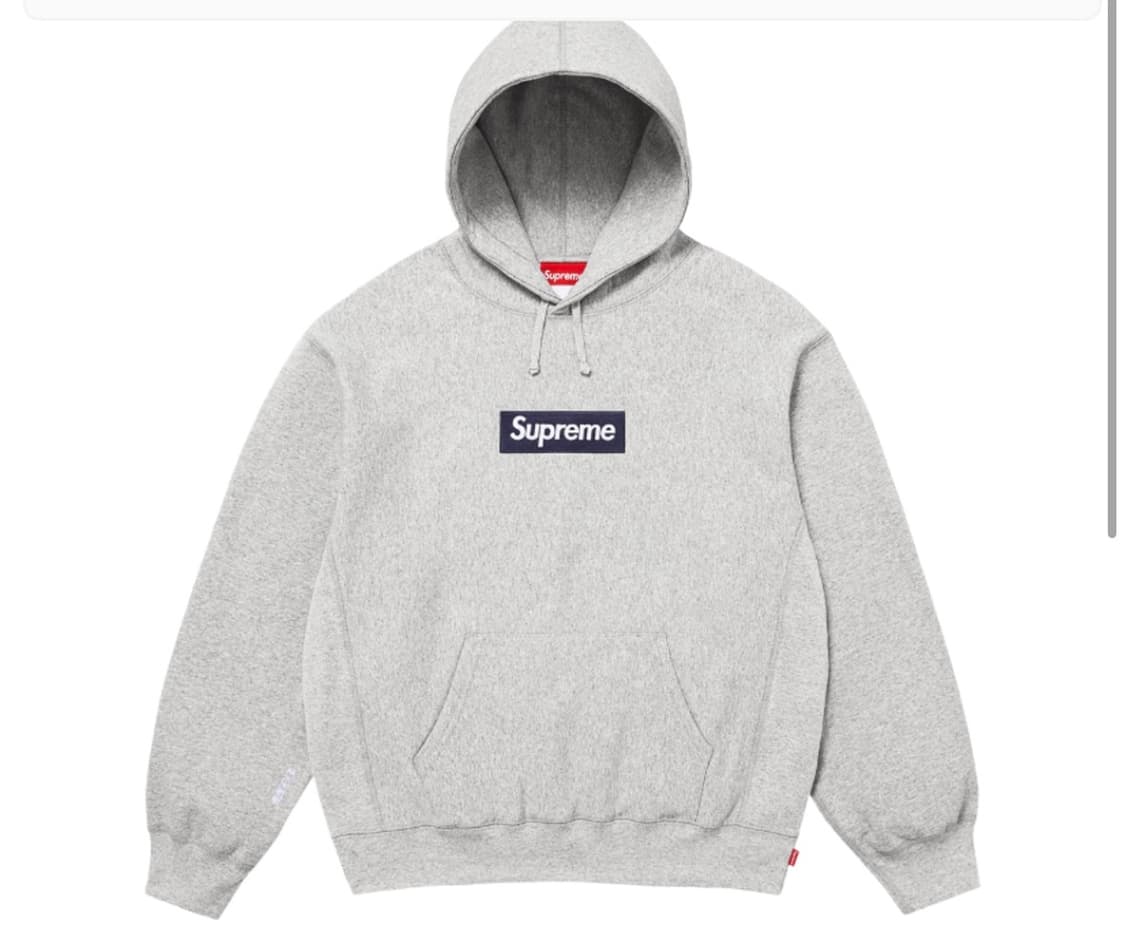 슈프림 박스 로고 후드티 헤더 그레이-25FW XL새상품 판매합니다.  상품이미지1