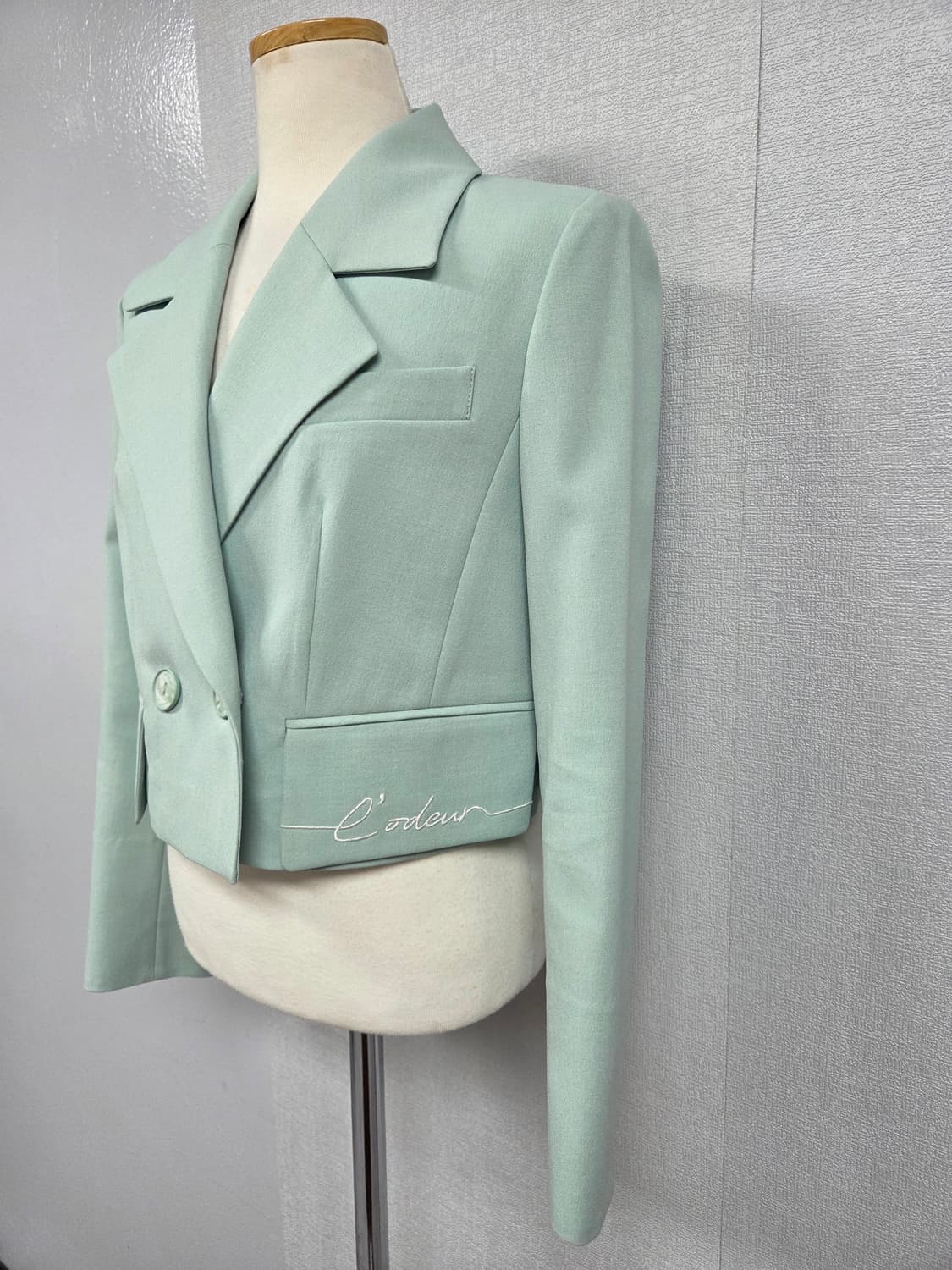 에고이스트 민트색 숏자켓 S 상품이미지3