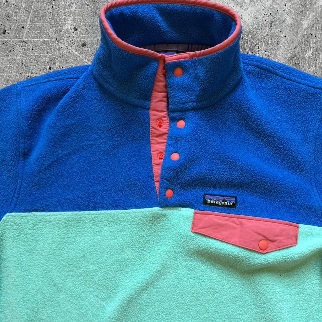 16FW 파타고니아 클래식 신칠라 스냅-티 플리스 풀오버 블루/민트 상품이미지2