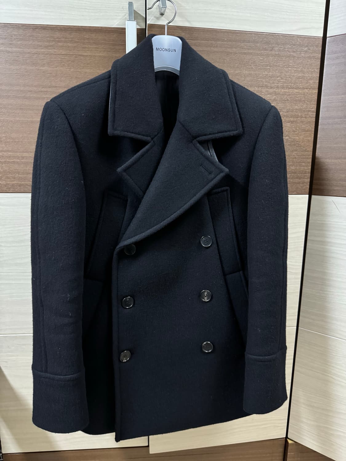 문선 피코트 블랙 M사이즈 상품이미지2