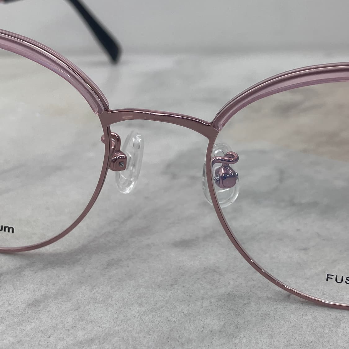 D16 푸세 FUSSET 로즈골드 브로우 메탈테 안경 상품이미지5