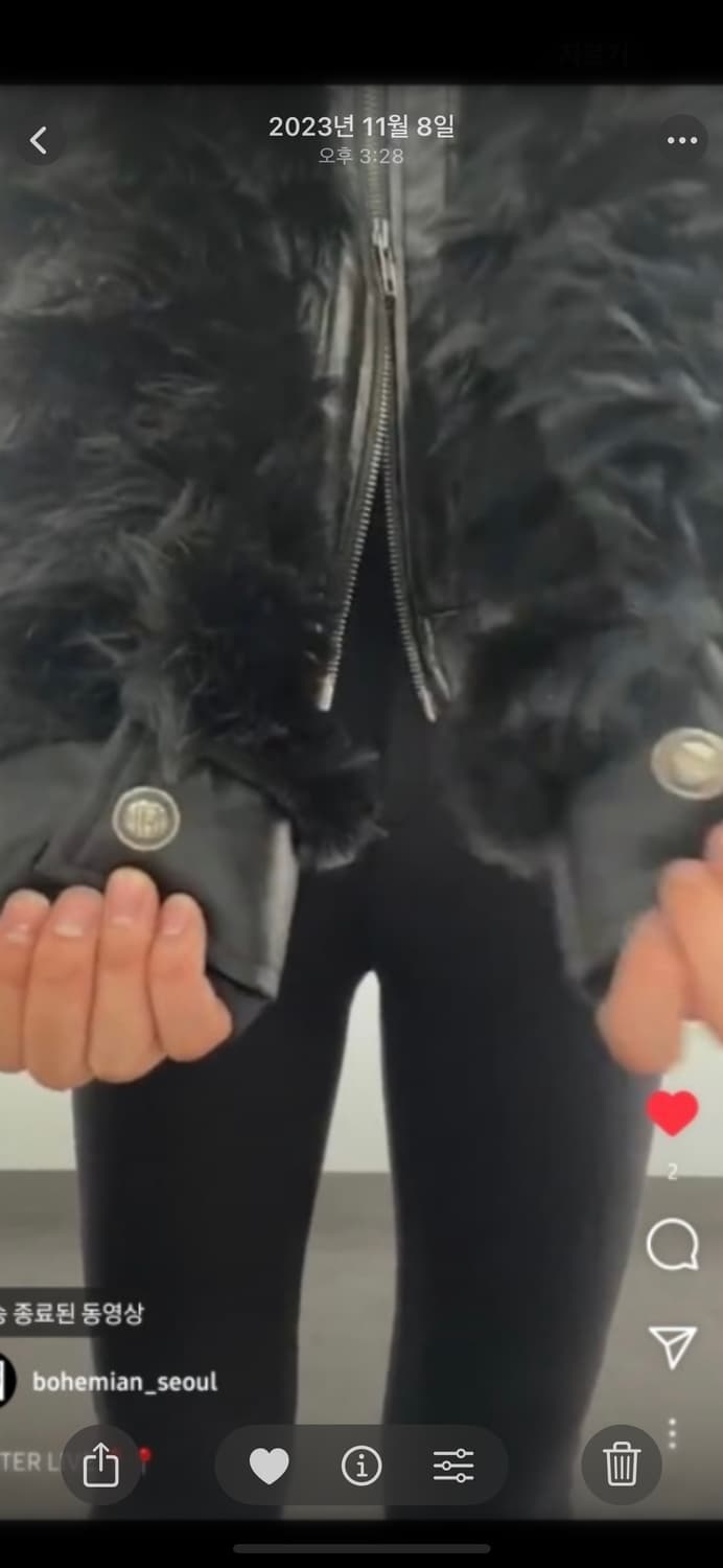 보헴서 하이넥 투웨이 퍼자켓 상품이미지3