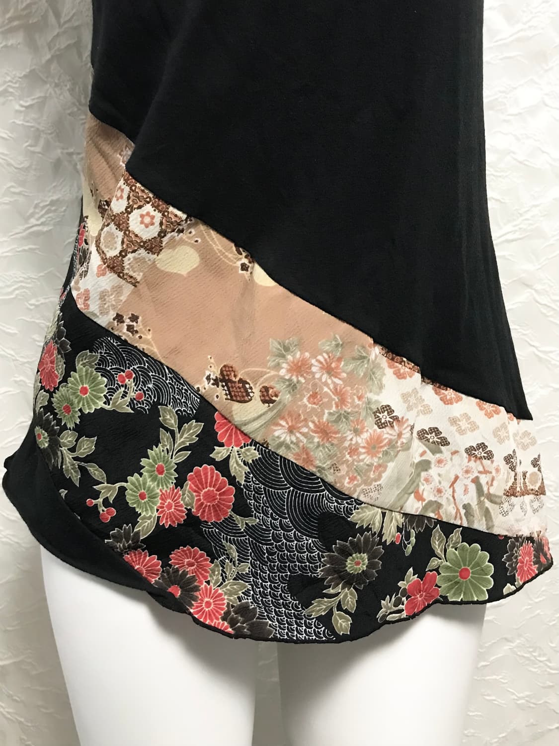 빈티지 오리엔탈 믹스 패턴 슬리브리스 탑 상품이미지3