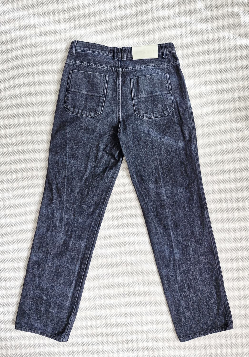 세터 원턱 블랙 데님팬츠 M 상품이미지2