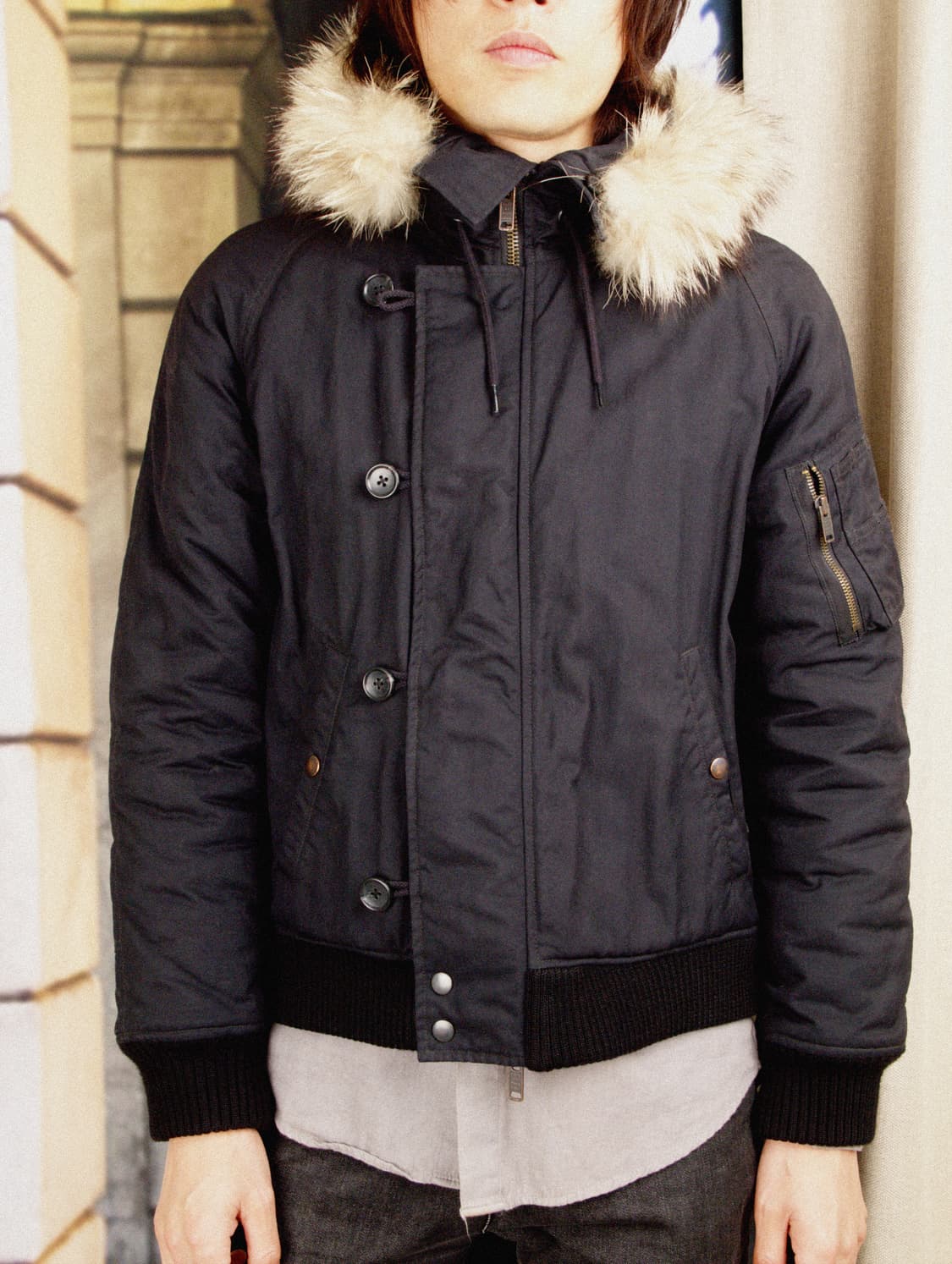 Raccon Fur Ralgan Jumper 상품이미지2