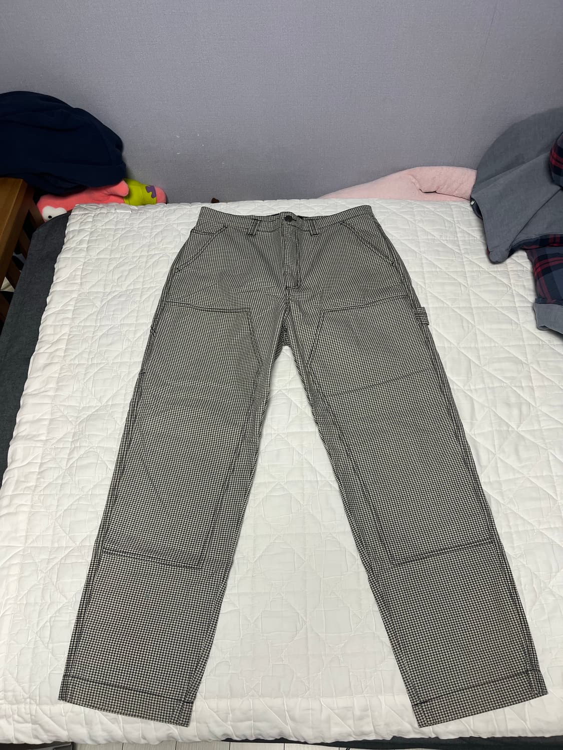 스투시 체크 워크팬츠 상품이미지4