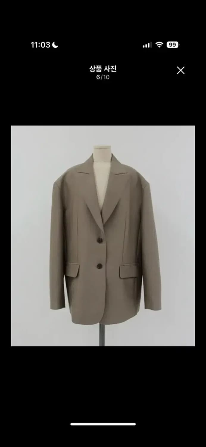 프레클 울실크 자켓 코코아 상품이미지8