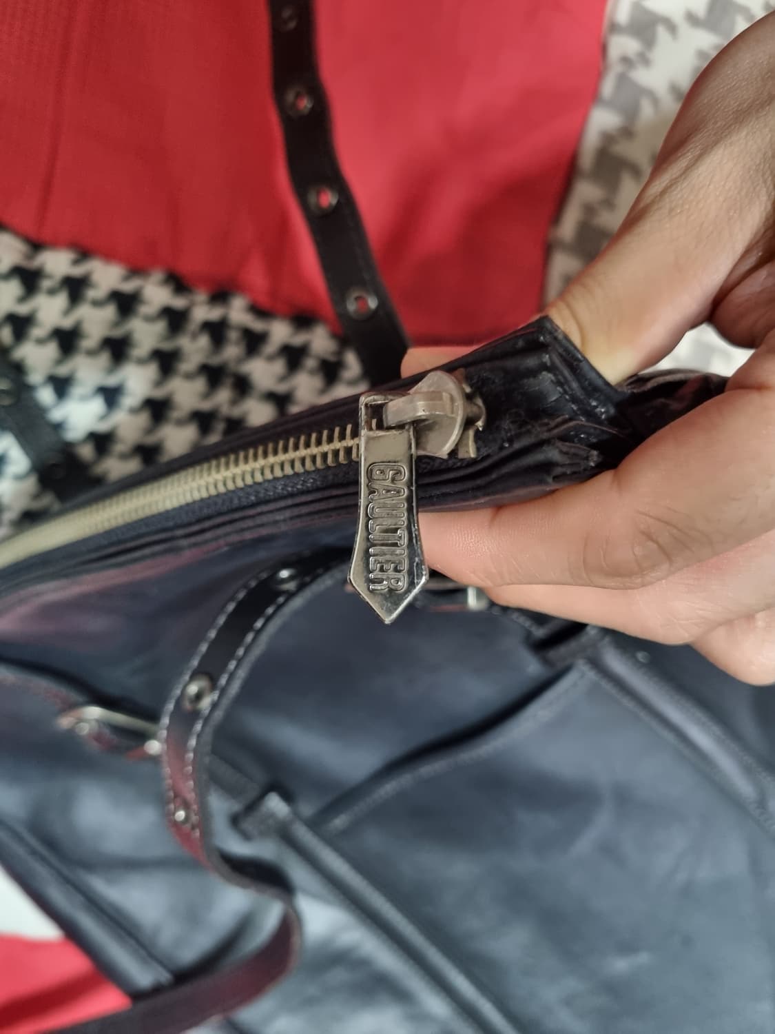 장폴고티에 레더 토트백 상품이미지6