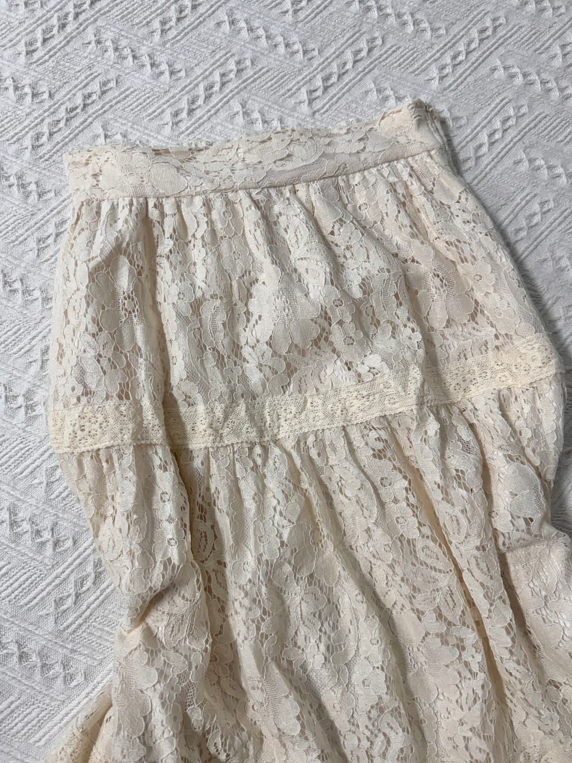 (미사용) 레이스 롱 스커트 상품이미지3