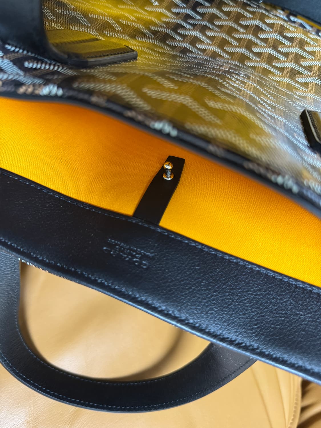 고야드 볼테르 토트백 정품 + 스트랩 정품 (더스트) 1회 착용 민트 상품이미지5