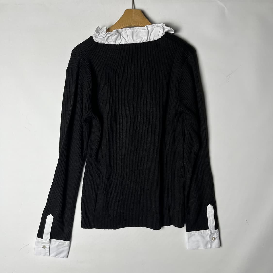 [Livre claire] 프릴셔츠 레이어드 니트 (새상품) 상품이미지2