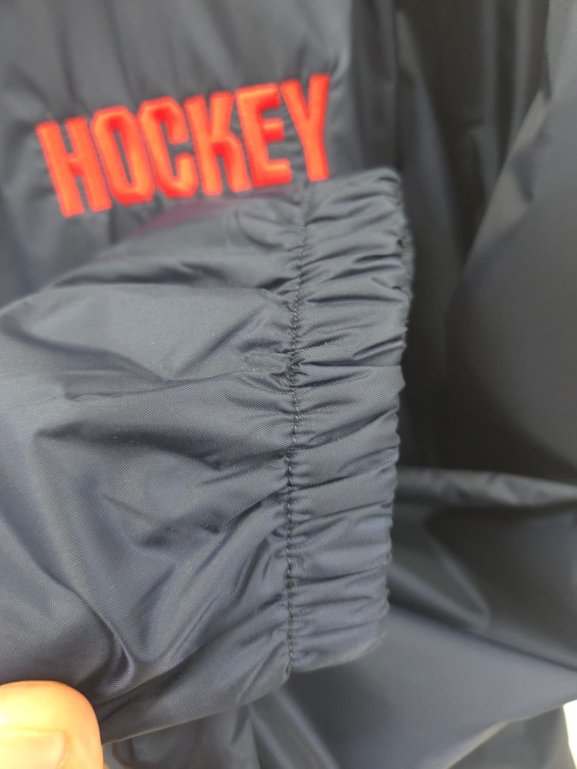 L 하키 X 인디펜던트 네이비 코치자켓 상품이미지6