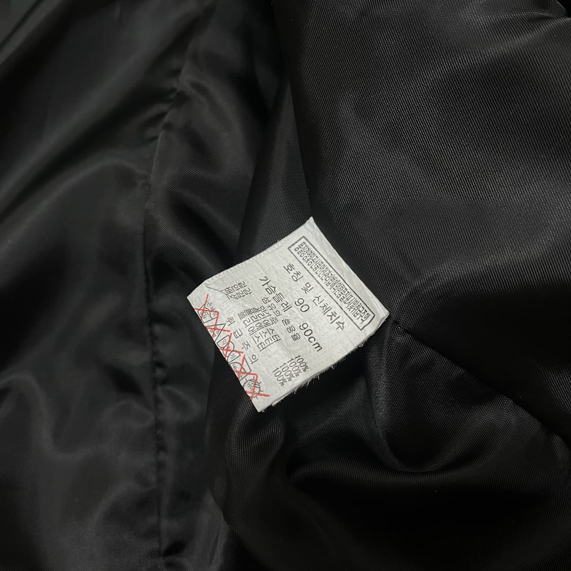 [새상품] 크리스크리스티 여성 배색 레더 립 가죽 자켓 [블랙] S/90 상품이미지7