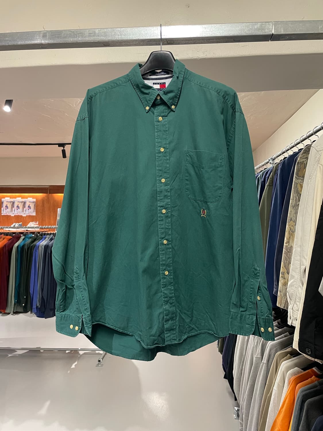 Tommy hilfiger shirt  (Green color) 상품이미지5