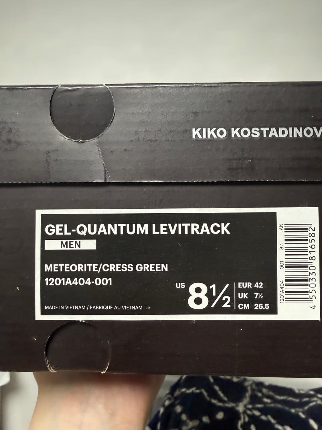  kiko kostadinov x asics 젤퀀텀 레비트랙 265 상품이미지8