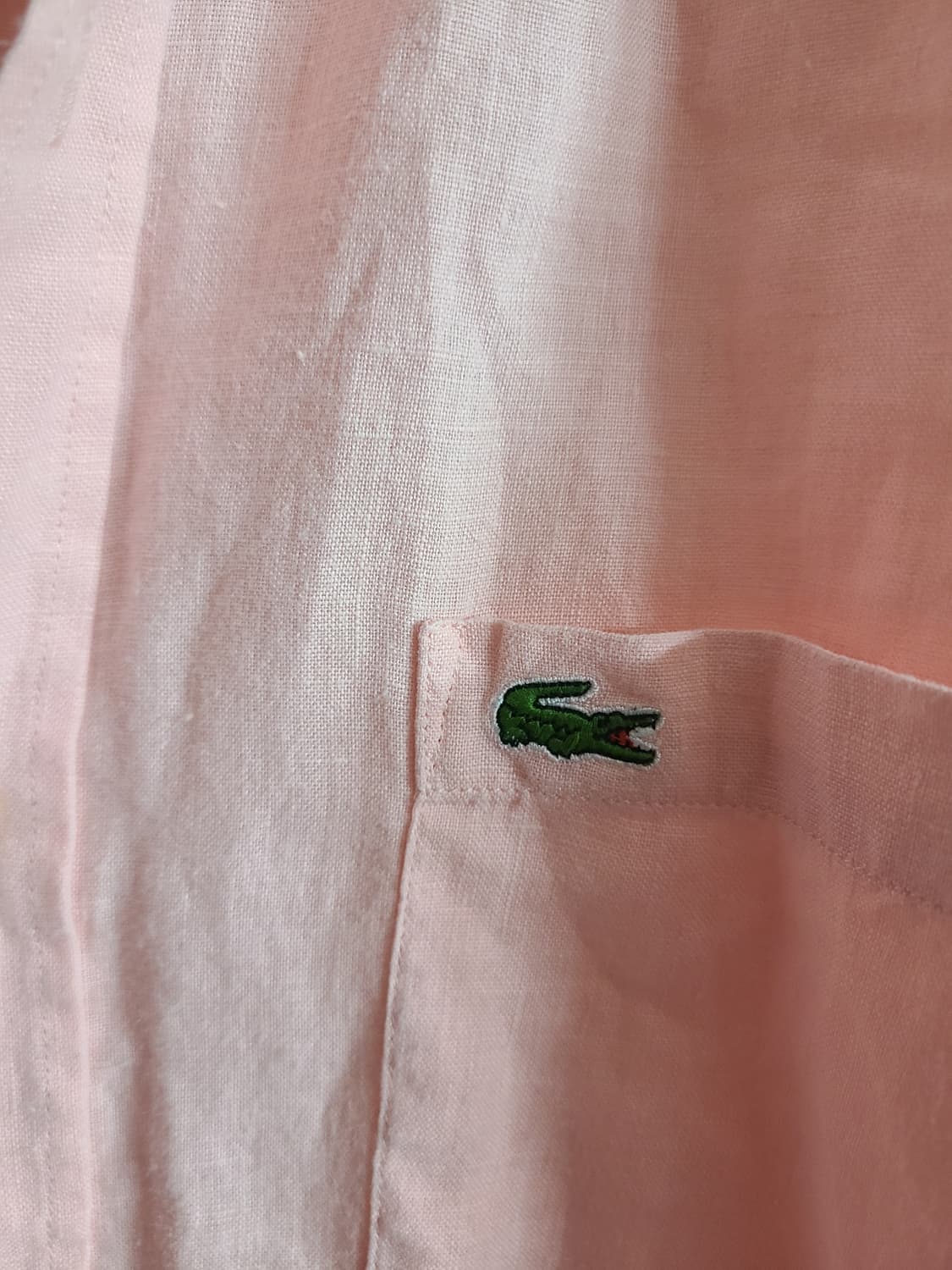 라코스테 핑크 린넨 셔츠(100) 상품이미지3