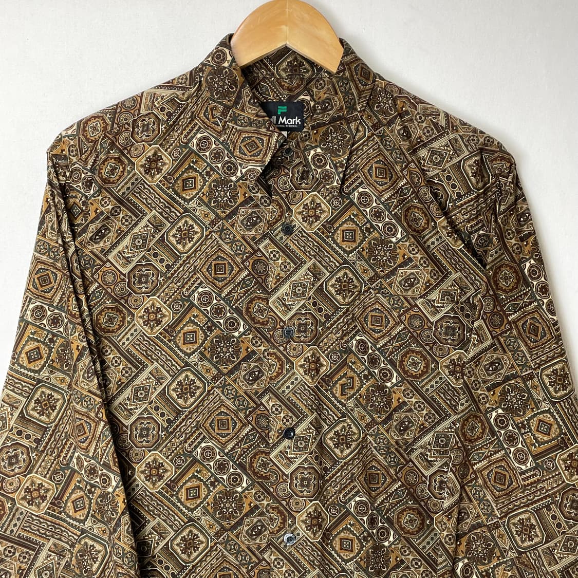 빈티지 패턴 셔츠 L 상품이미지2