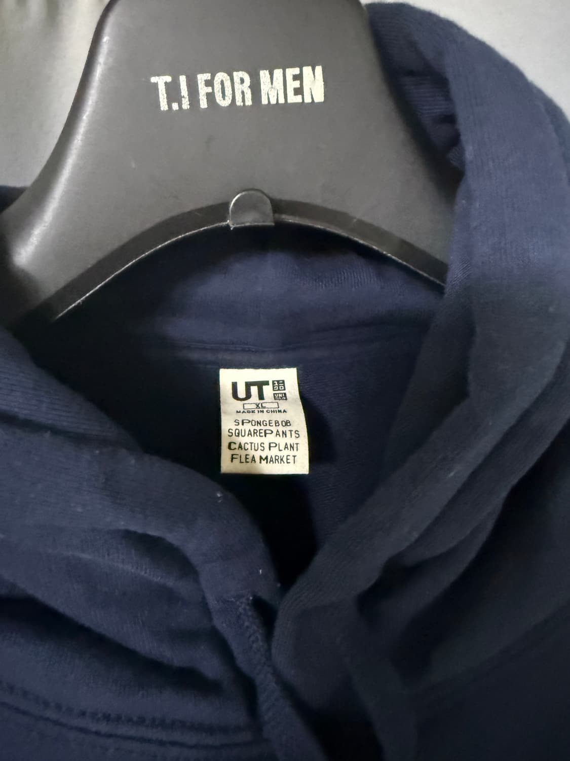 유니클로 UT x CPFM x 스폰지밥 스웻 후드 네이비 XL 상품이미지4