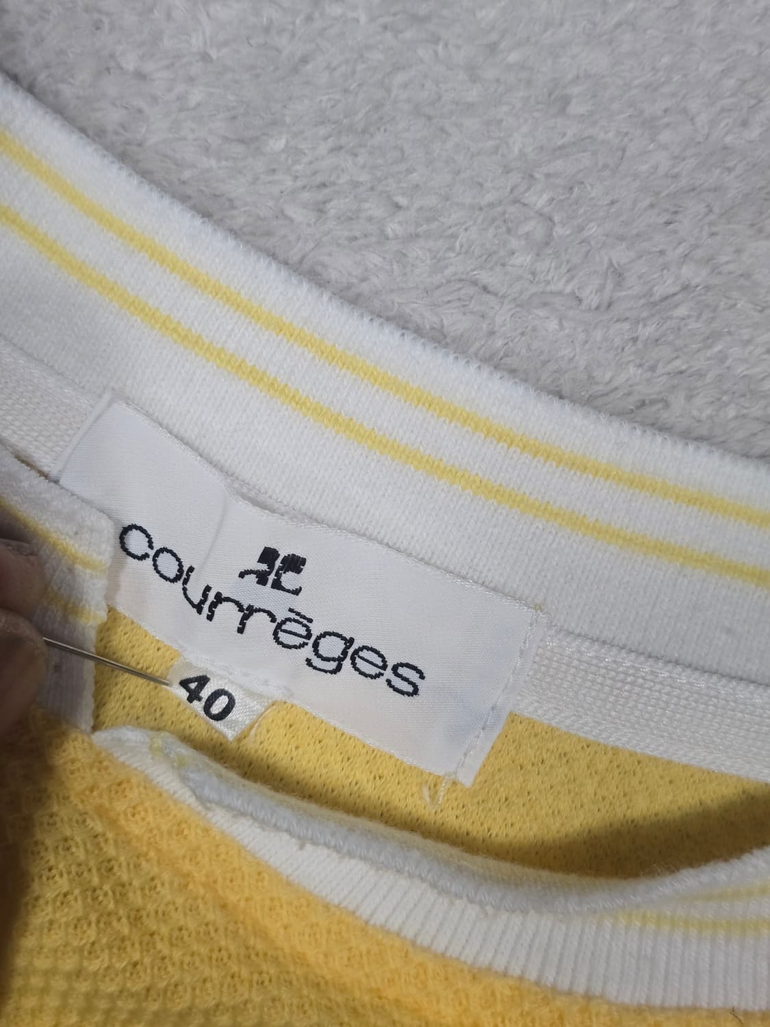 꾸레쥬 스몰 로고 롱슬리브 40 상품이미지5