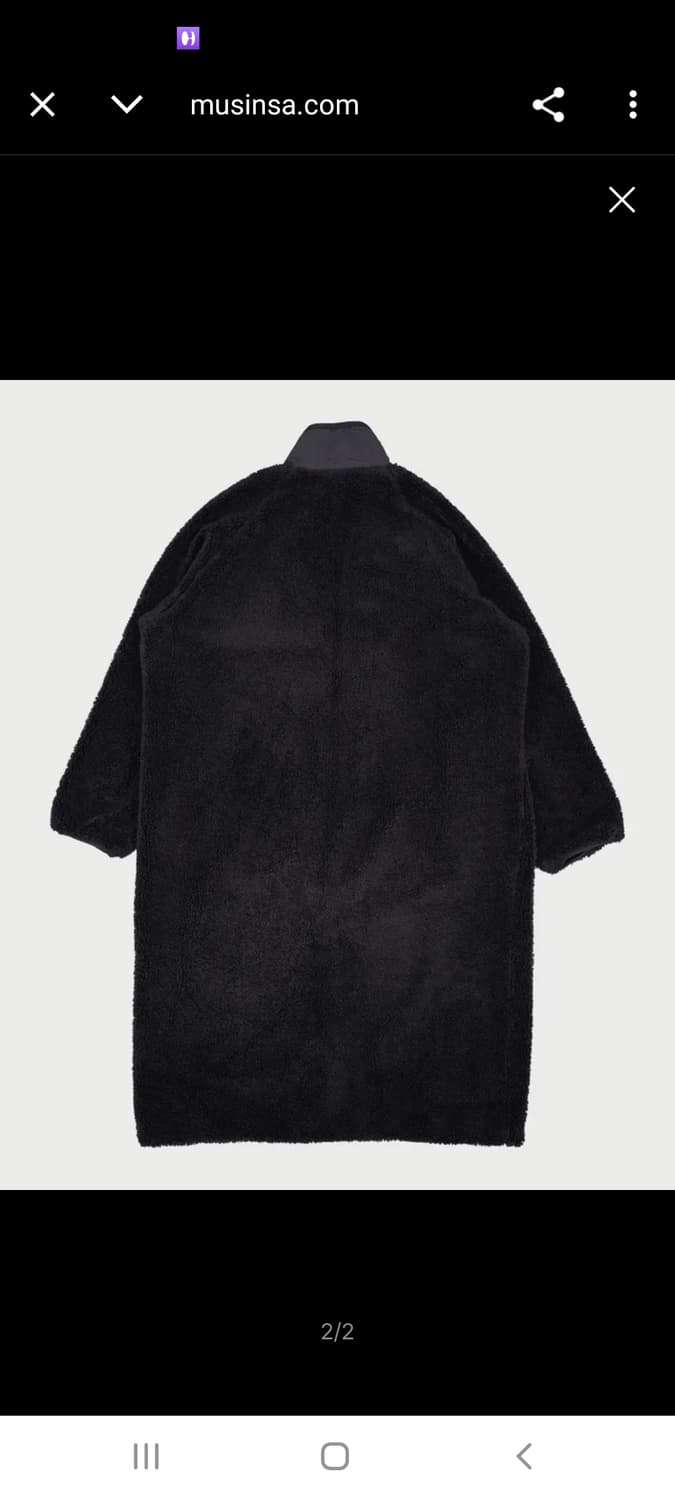 하이드아웃 지킬 앤 하이드 후리스 롱 코트 상품이미지2