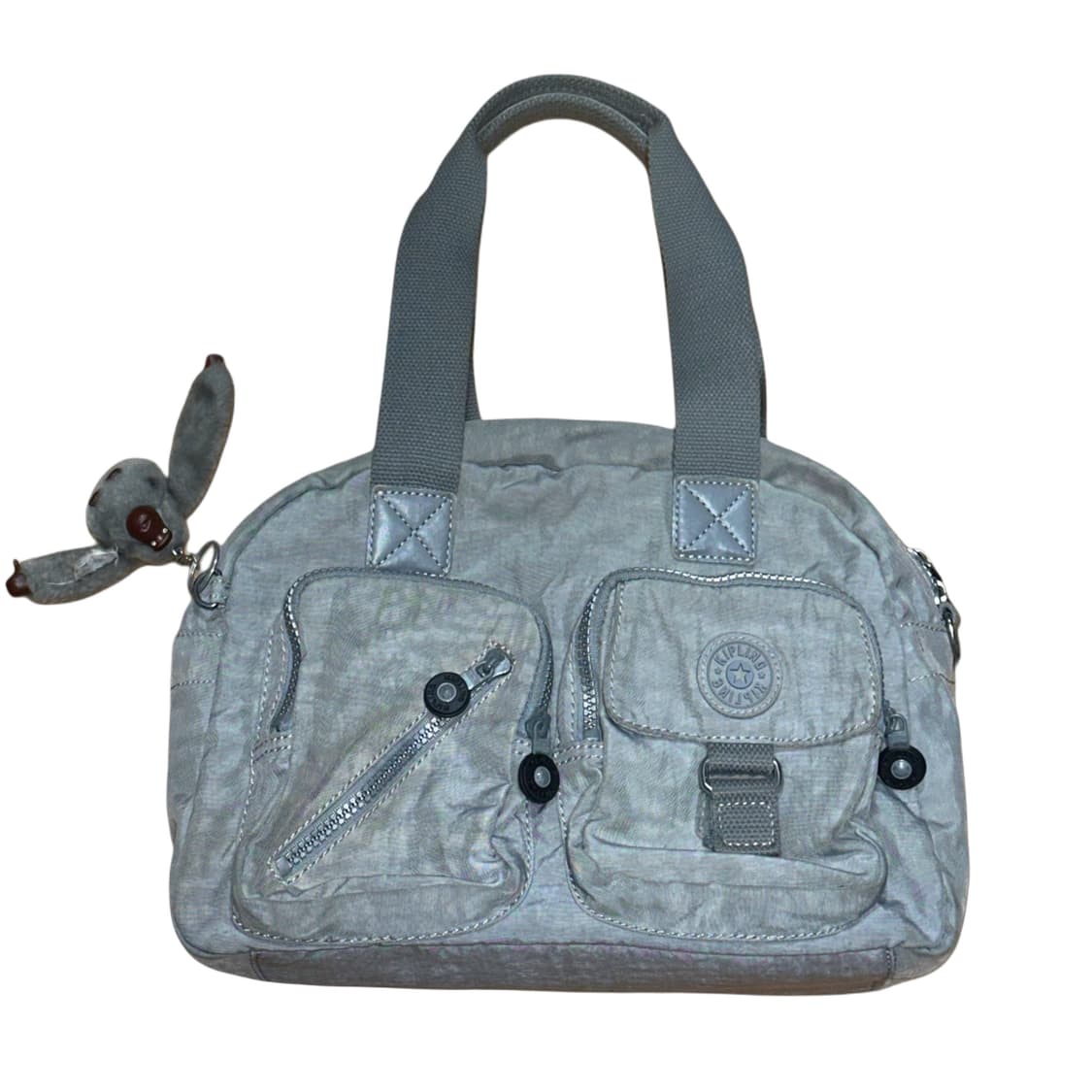 Kipling 키플링 라이트 그레이 투포켓 핸드백 토트백 가방 상품이미지1