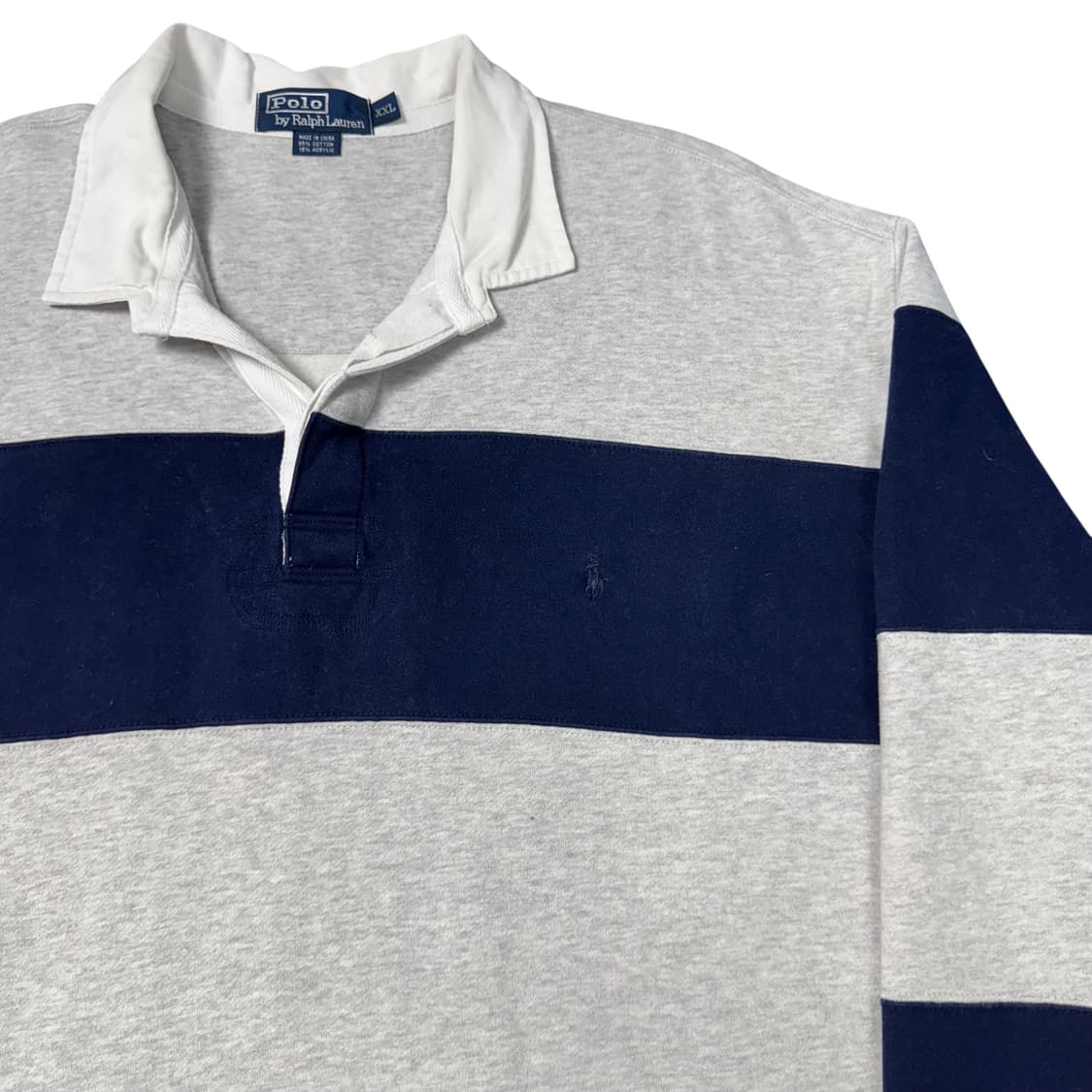 (XXL) 폴로 랄프로렌 단가라 럭비 티셔츠 그레이네이비 상품이미지2