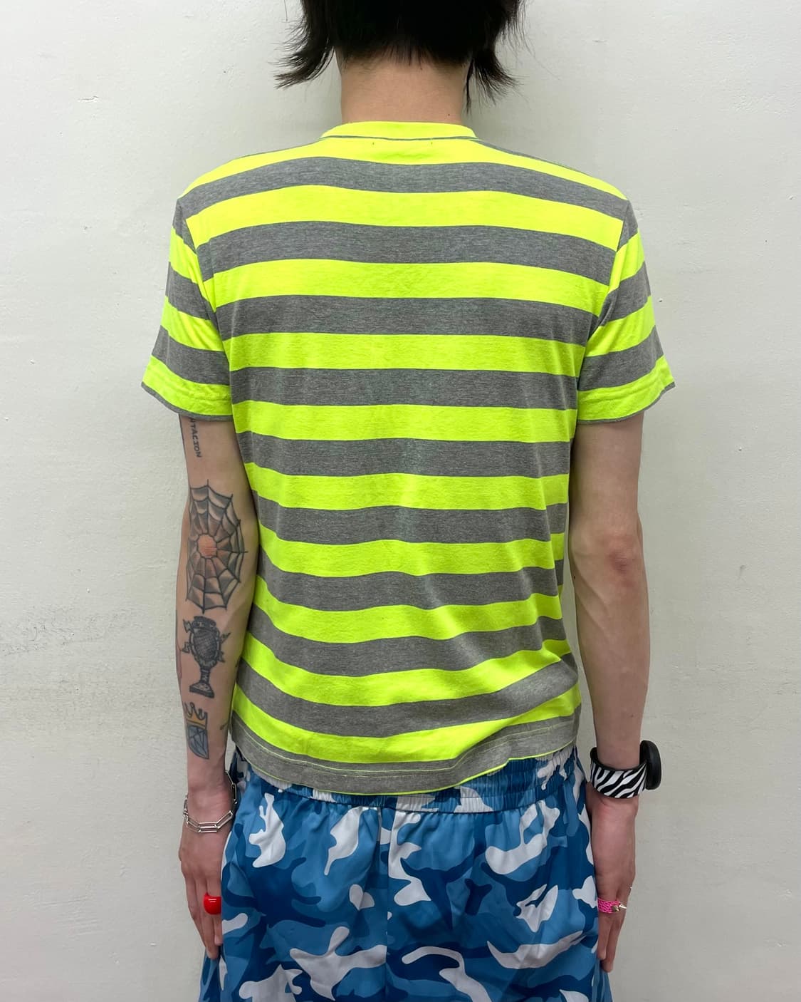 Cheer Shoes Green Stripe T-Shirt 상품이미지2