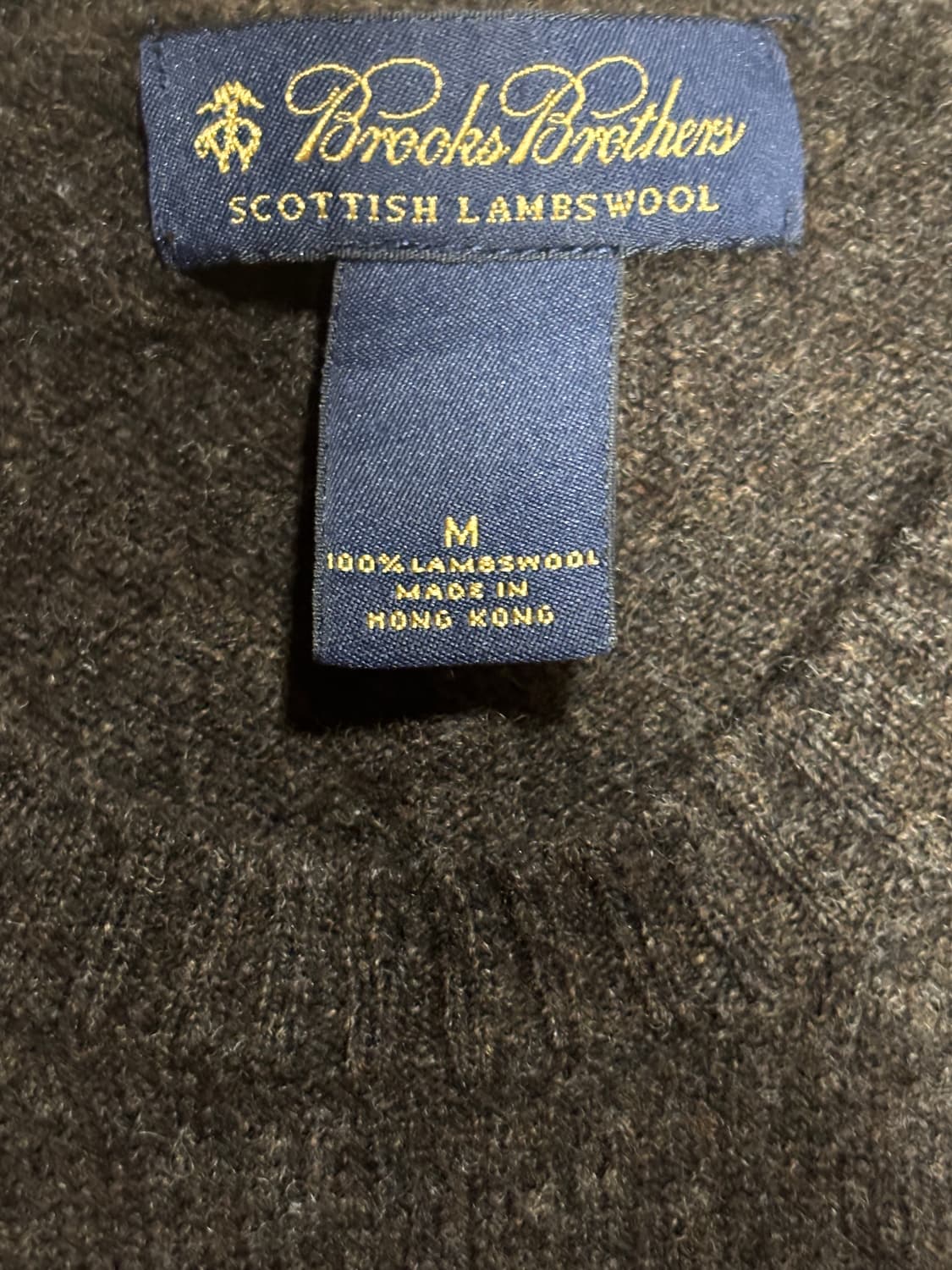 브룩스브라더스 램스울(어린양) 다크브라운 니트 상품이미지2