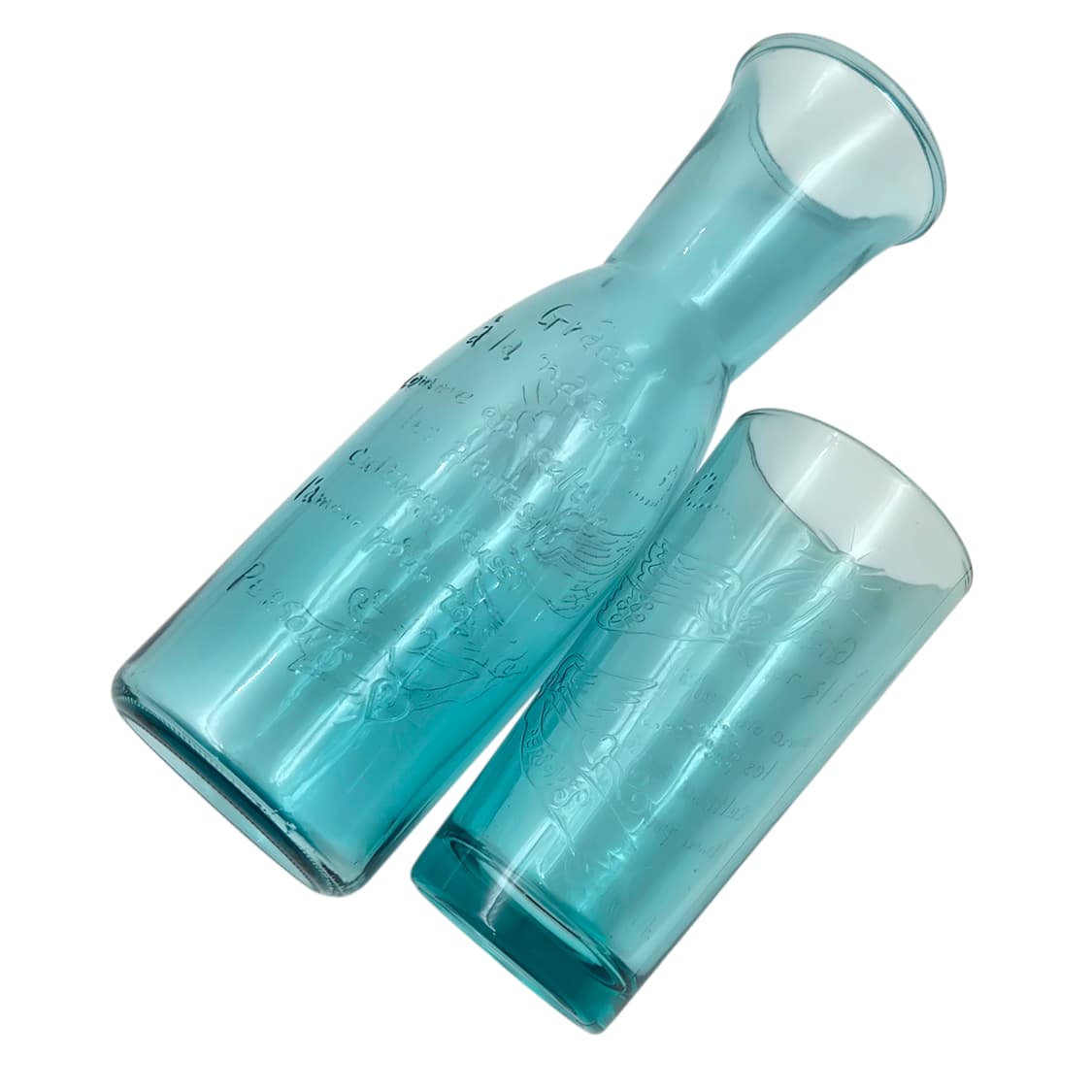90s 파슨스 에메랄드 천사 글라스 1p 상품이미지10