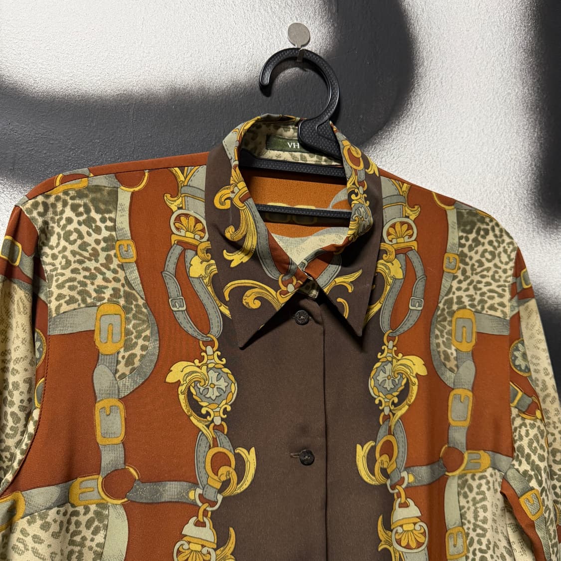 VTG 에스닉 바로크 풀 패턴 긴팔 셔츠 상품이미지3