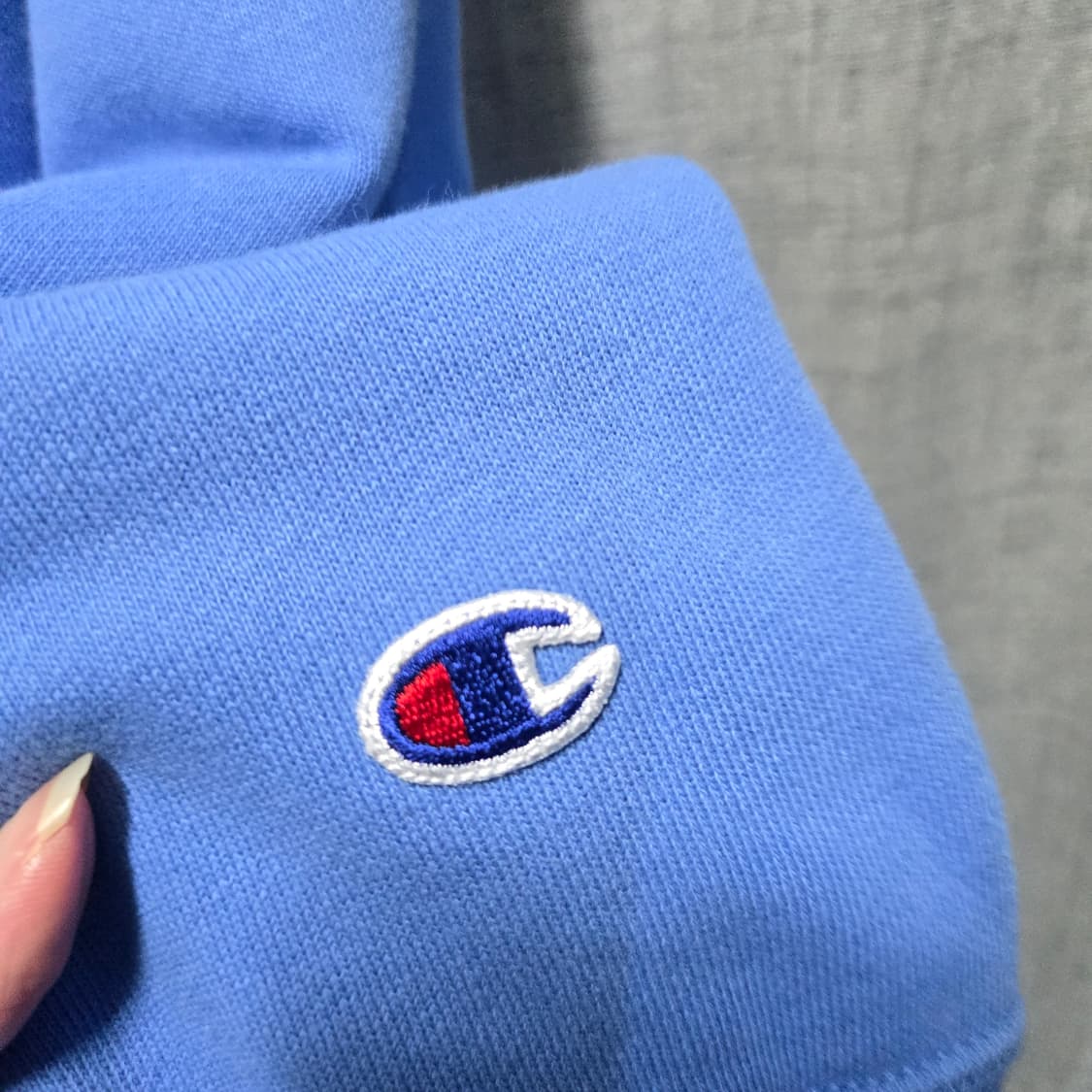 챔피온 Brooklyn 블루 반집업 맨투맨  상품이미지5