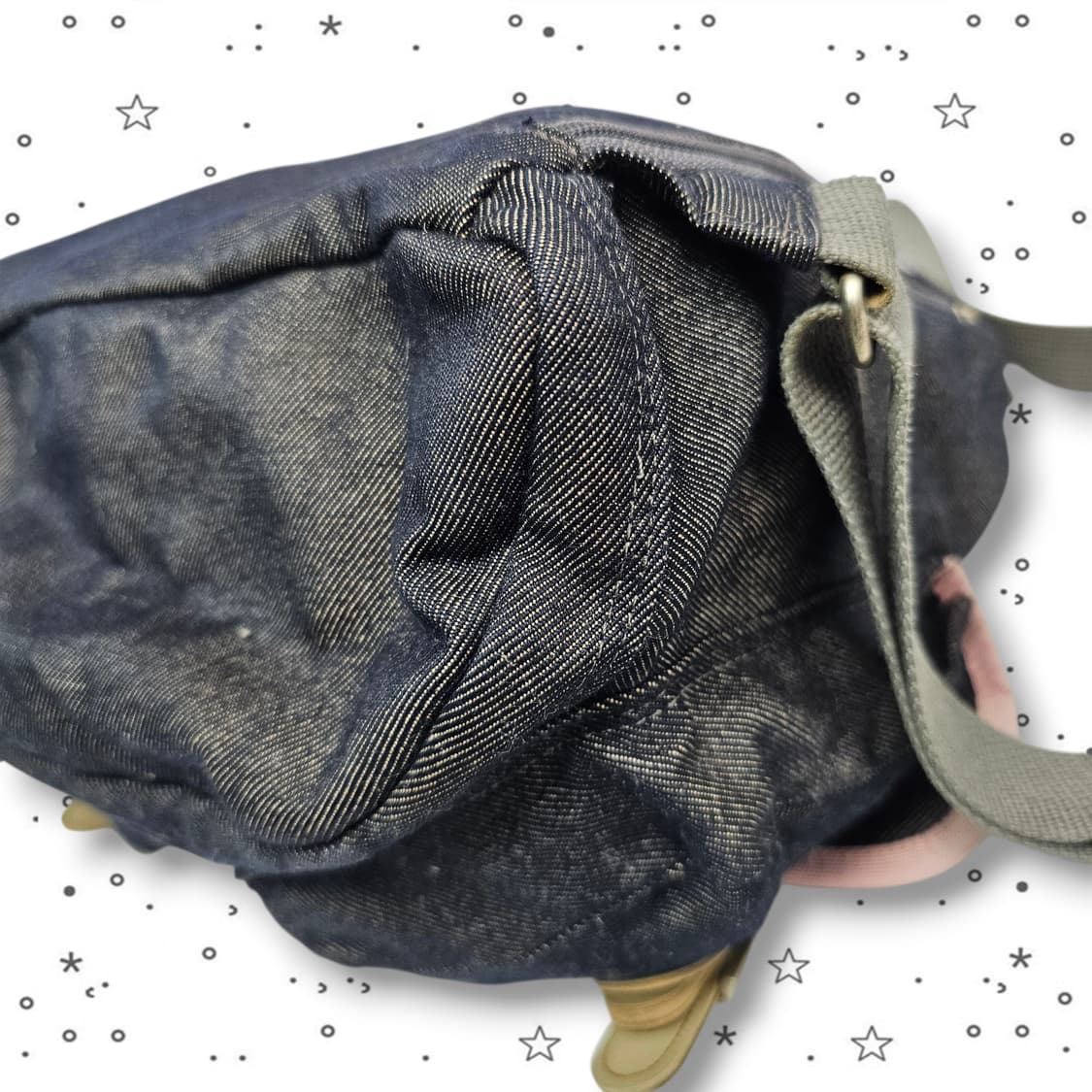 Ground 그라운드 빈티지 데님 미니 백팩 상품이미지6