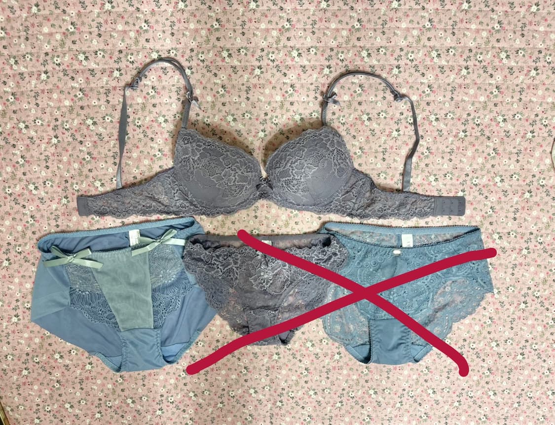 섹시 레이스 망사 여성 속옷 세트/오모떼 상품이미지1