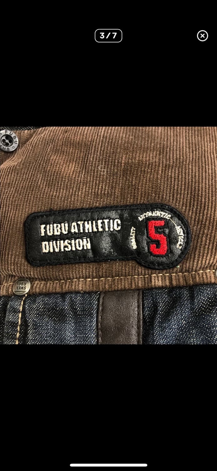 Fubu 덕다운 데님 숏 패딩 상품이미지3