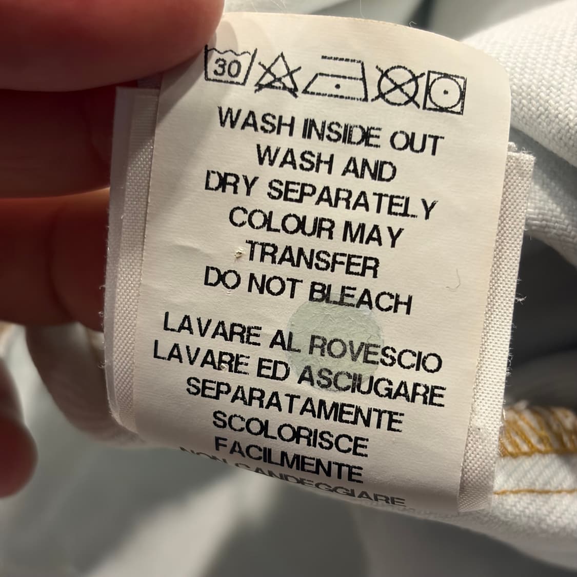 [L] 오프화이트 빈티지 연청 데님 셔츠 C37 상품이미지9