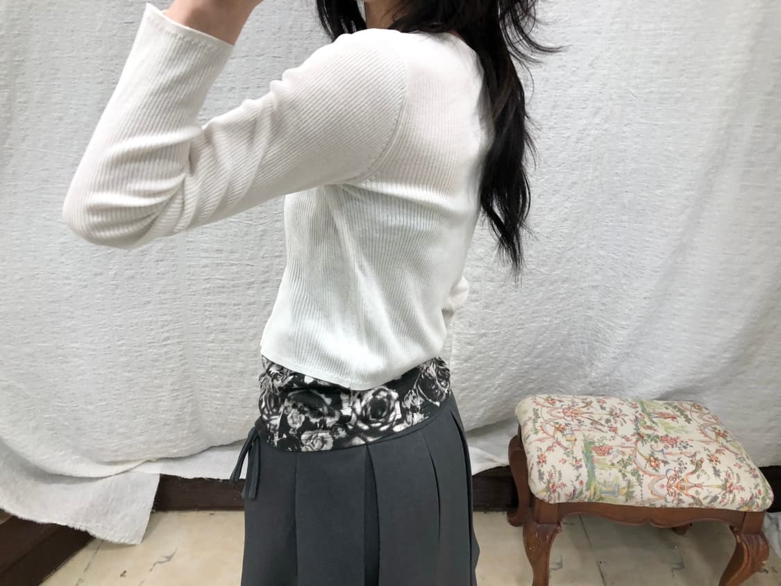 White crop cardigan 상품이미지4