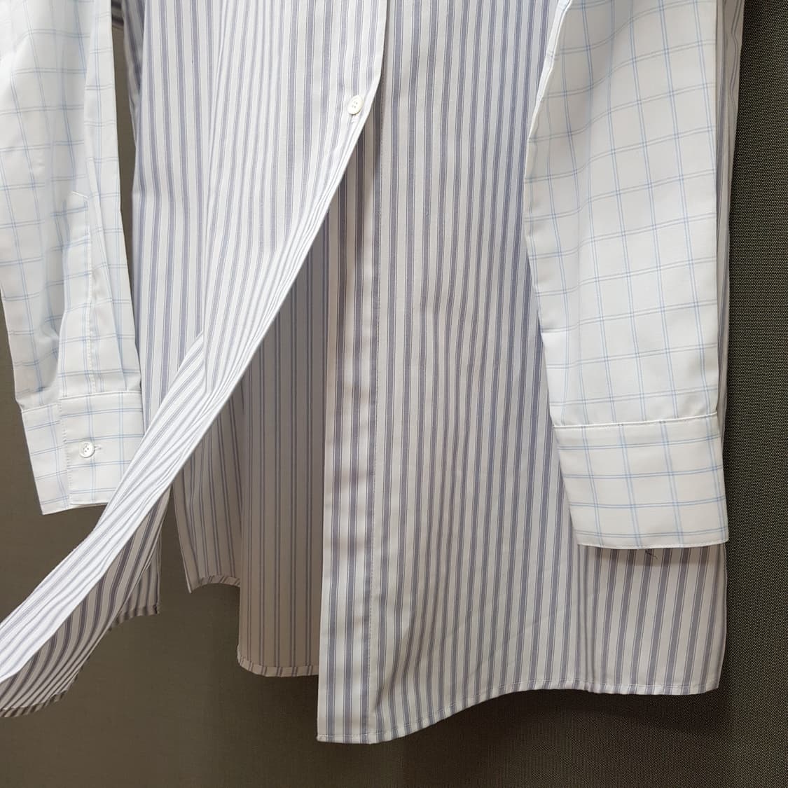 렉토 RECTO 스트라이프 셔츠형 롱 원피스 F사이즈 상품이미지5