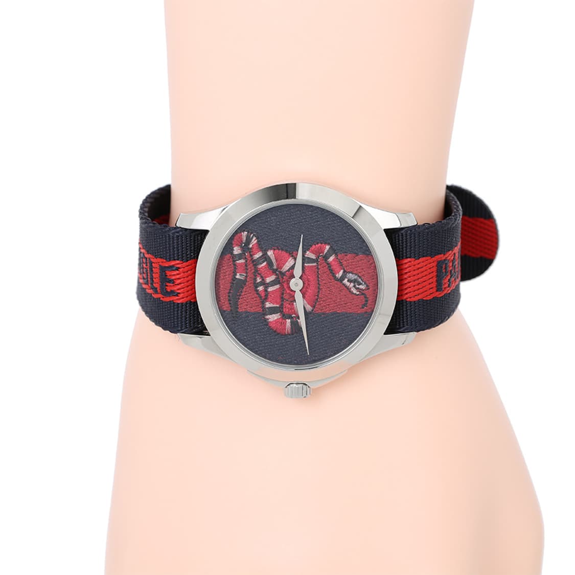 구찌 르마르쉐 스네이크 시계 삼선밴드 워치 YA126493 상품이미지9