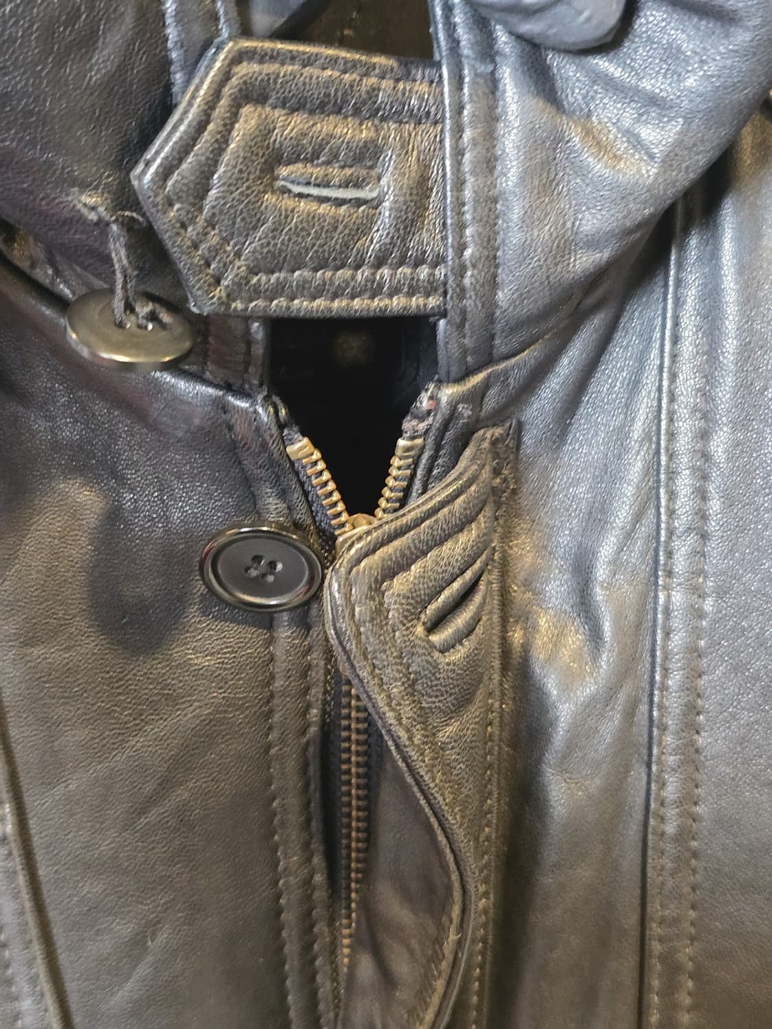 90s Urban Express Leather Jacket 상품이미지2