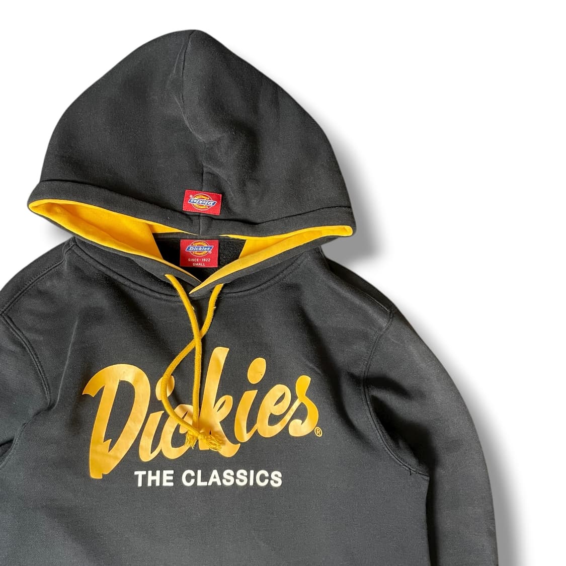 디키즈 옐로우 빅로고 스웻 후드 S 상품이미지3