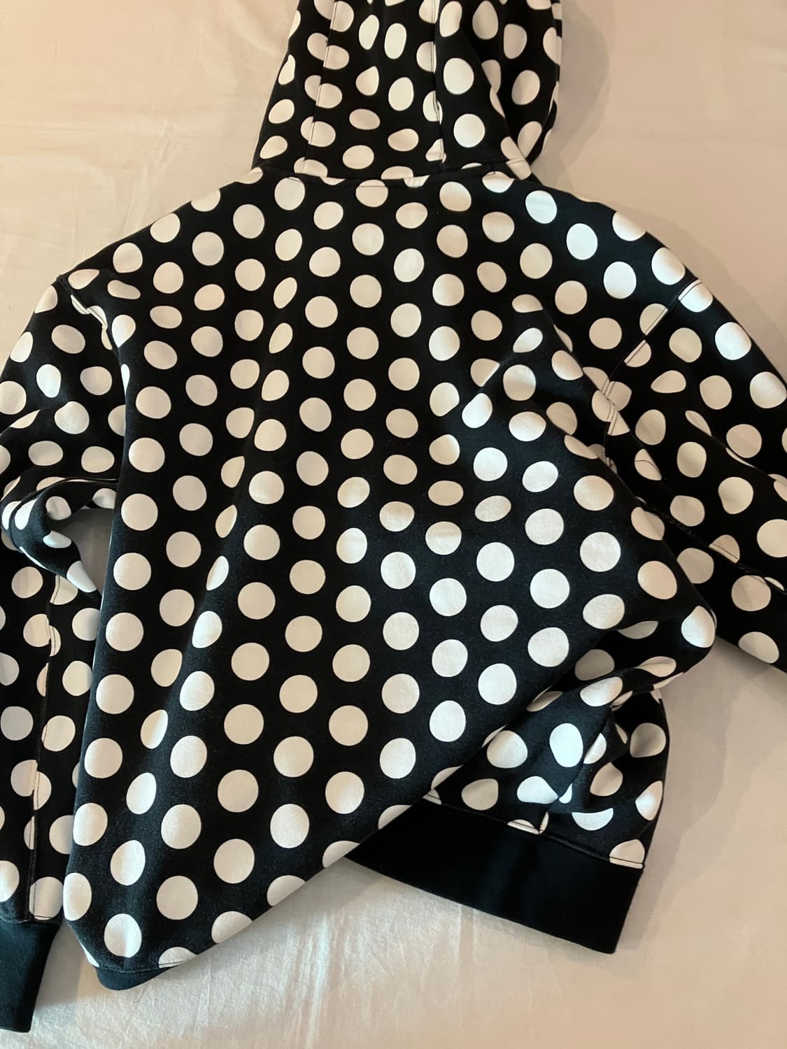 나이키 해외판 JDI 도트패턴 땡땡이 y2k 후드티 블랙 상품이미지3