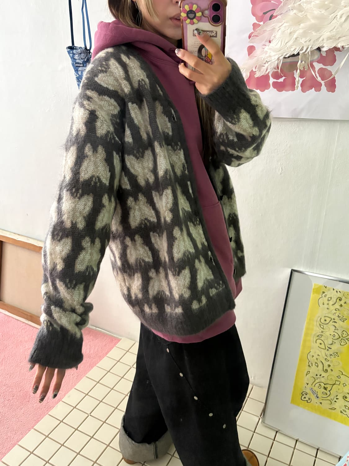 니들스 모헤어 가디건 상품이미지4