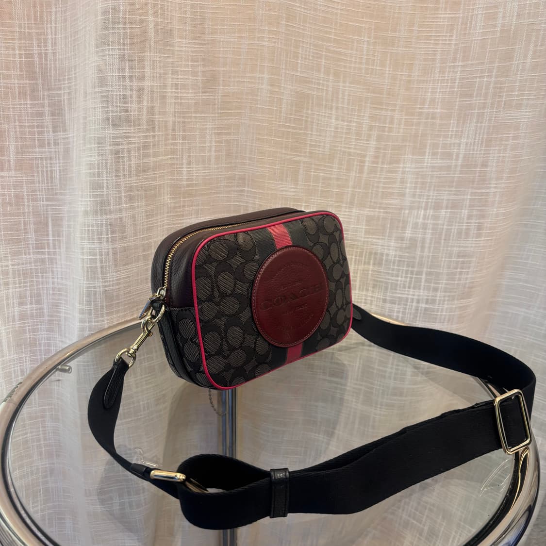 정품 코치 카메라 패브릭 크로스백     상품이미지3