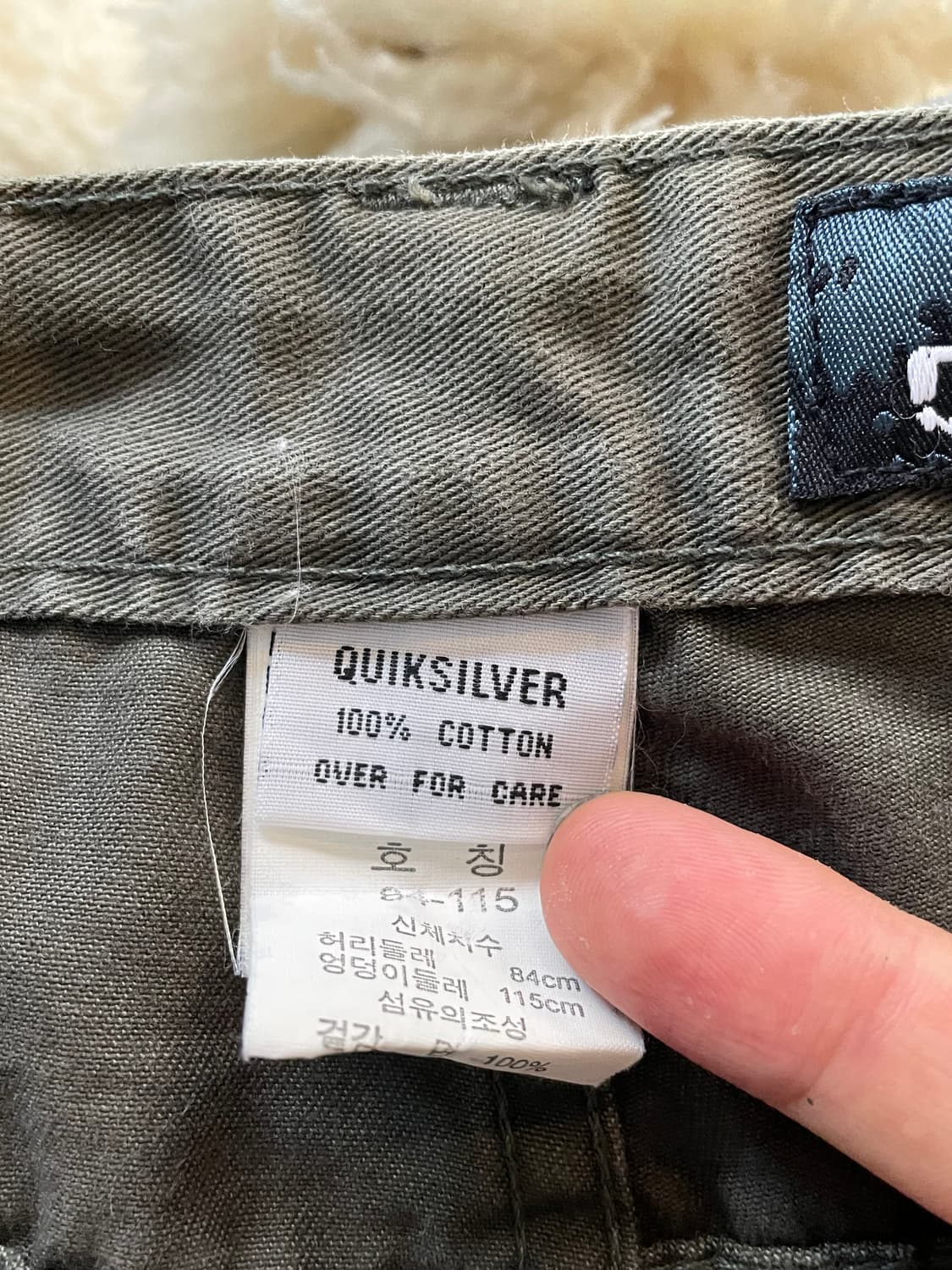 (Quiksilver) 퀵실버 카키 카고 반바지 상품이미지3